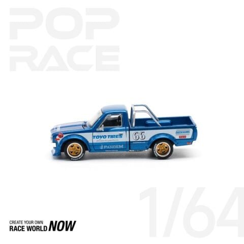 Pop Race 1/64 Pandem Datsun 620 Blue
