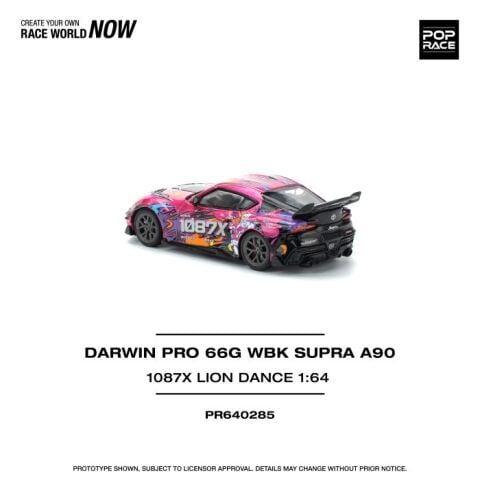 Pop Race 1/64 Darwin Pro 66G Wbk Supra A90 1087X Lion Dance