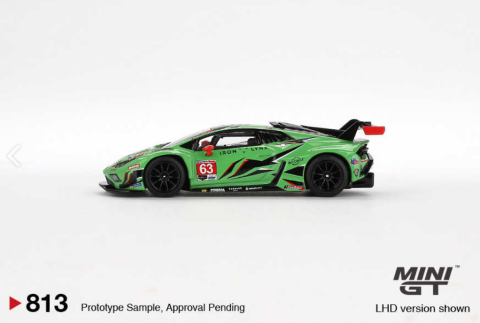 Mini GT 1/64 Lamborghini Huracán GT3 EVO2 Iron Lynx IMSA 2023 Daytona 24 Hrs