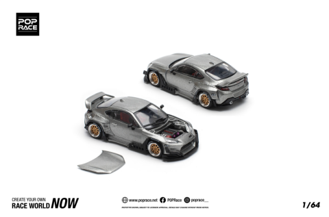 Pop Race 1/64 Pandem GR86 Silver