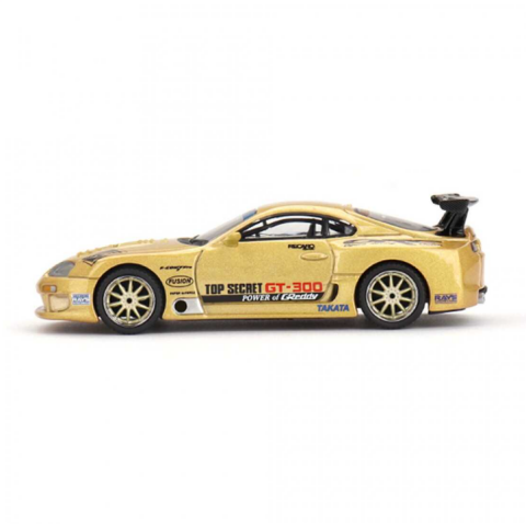 Mini GT 1/64 Toyota Supra (A80) Top Secret GT-300 Top Secret Gold - Blister Paket