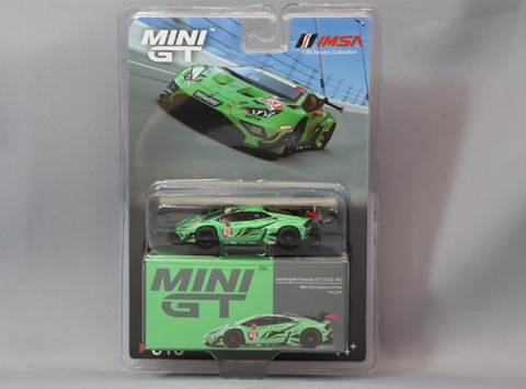 Mini GT 1/64 Lamborghini Huracán GT3 EVO2 Iron Lynx IMSA 2023 Daytona 24 Hrs