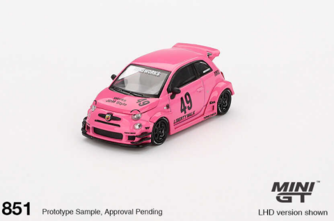 Mini GT 1/64 ABARTH 595 LB-WORKS x Abas Works Pink