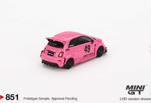 Mini GT 1/64 ABARTH 595 LB-WORKS x Abas Works Pink