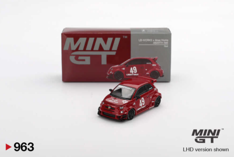 Mini GT 1/64 LB-WORKS x Abas Works ABARTH 595 Red