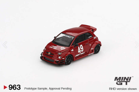 Mini GT 1/64 LB-WORKS x Abas Works ABARTH 595 Red