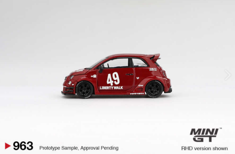 Mini GT 1/64 LB-WORKS x Abas Works ABARTH 595 Red