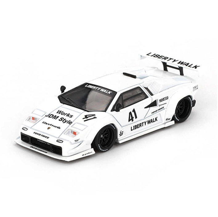 Mini GT 1/64 Lamborghini Countach LB-WORKS White 2024 Tokyo Auto Salon (966)
