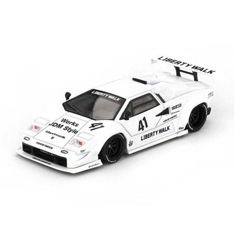 Mini GT 1/64 Lamborghini Countach LB-WORKS White 2024 Tokyo Auto Salon (966)