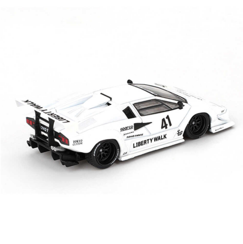 Mini GT 1/64 Lamborghini Countach LB-WORKS White 2024 Tokyo Auto Salon (966)