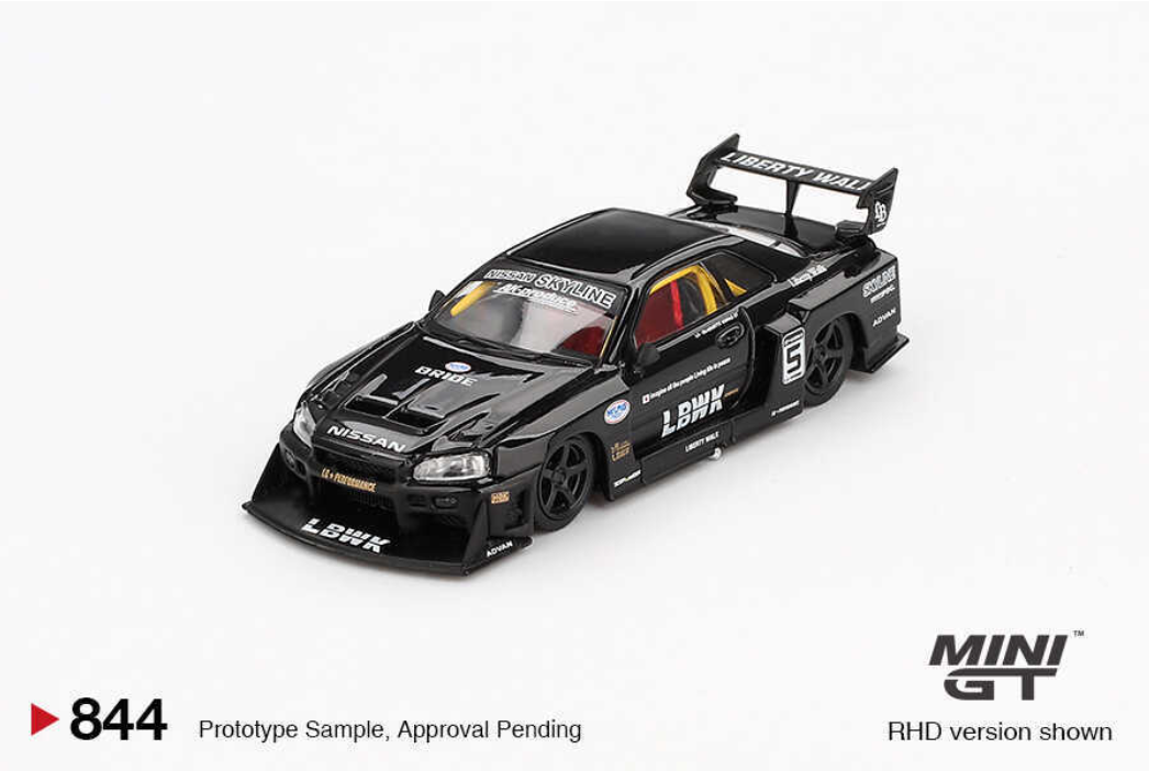 1/64 Nissan LB-ER34 Super Silhouette SKYLINE Black - Blister Paket