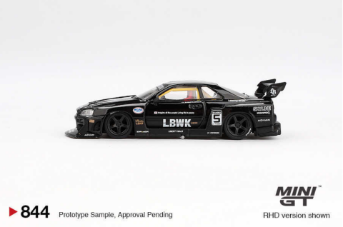 1/64 Nissan LB-ER34 Super Silhouette SKYLINE Black - Blister Paket