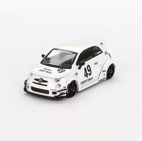 Mini GT 1/64 LB-WORKS x Abas Works ABARTH 595 Gara White - Blister Paket