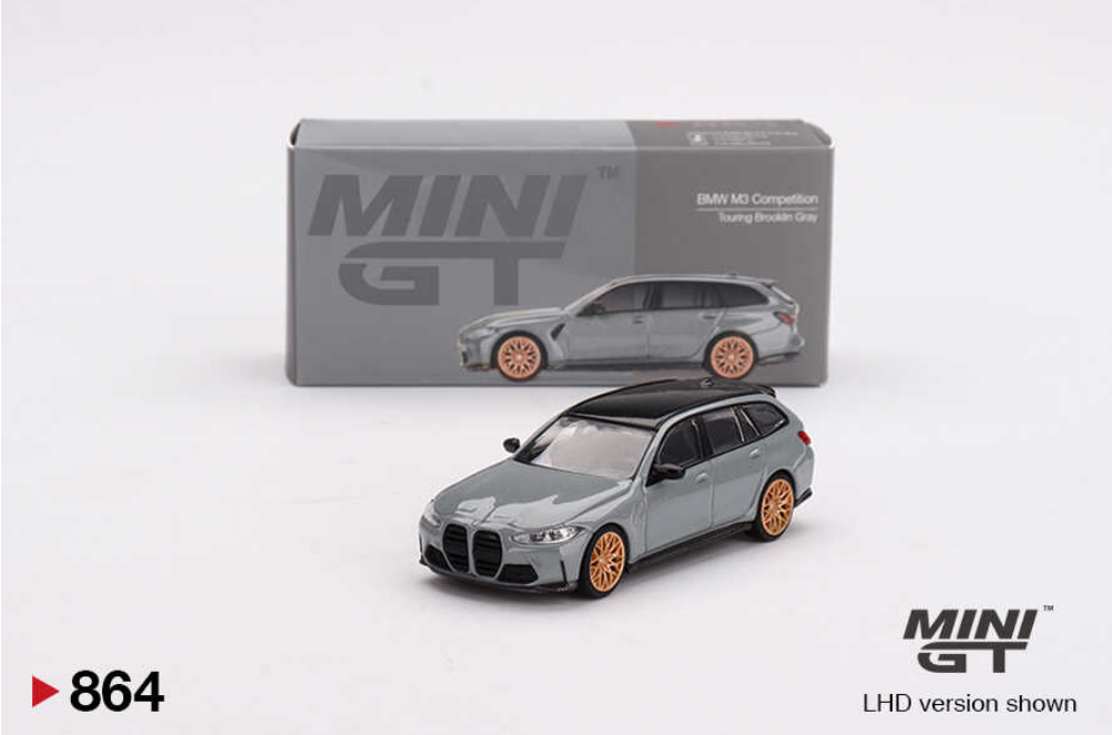 Mini GT 1/64 BMW M3 Competition Touring Brooklyn Grey