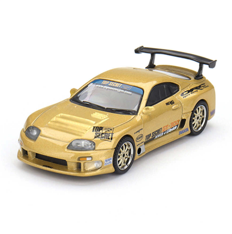 Mini GT 1/64 Toyota Supra (A80) Top Secret GT-300 Top Secret Gold - Blister Paket