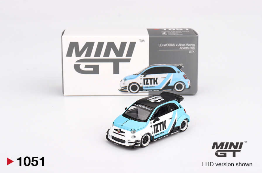 Mini GT 1/64 Abarth 595 LB-WORKS x Abas Works IZTKm