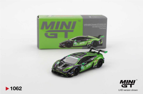 Mini GT 1/64 Lamborghini Huracán GT3 EVO2 #78 Forte Racing 2024 IMSA Daytona 24 Hrs
