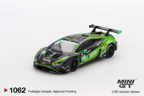 Mini GT 1/64 Lamborghini Huracán GT3 EVO2 #78 Forte Racing 2024 IMSA Daytona 24 Hrs