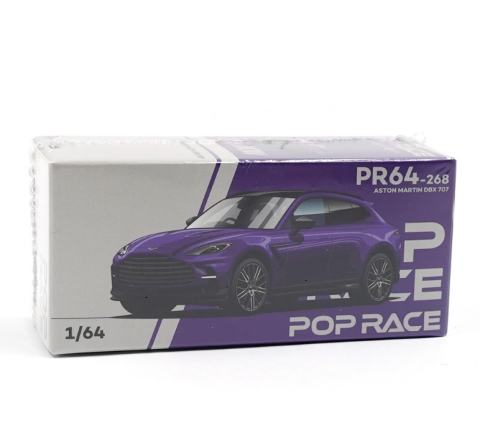 POPRACE 1:64 ASTON MARTIN DBX 707 - STORM PURPLE