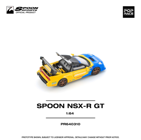 Pop Race Honda NSX-R GT Spoon Sports 1:64 Diecast