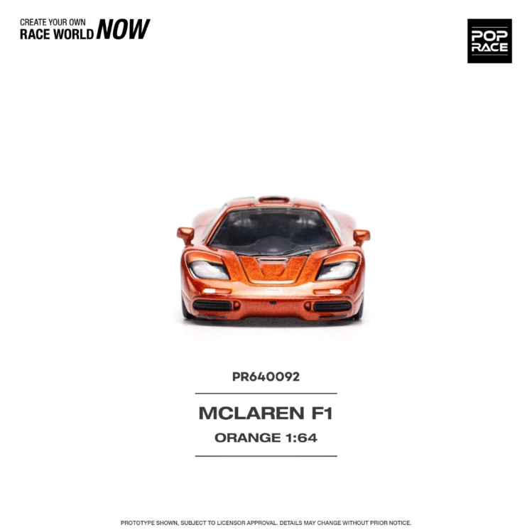 Pop Race 1/64 McLaren F1 Orange PR640092